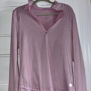 Apana light pink q- zip. Size large